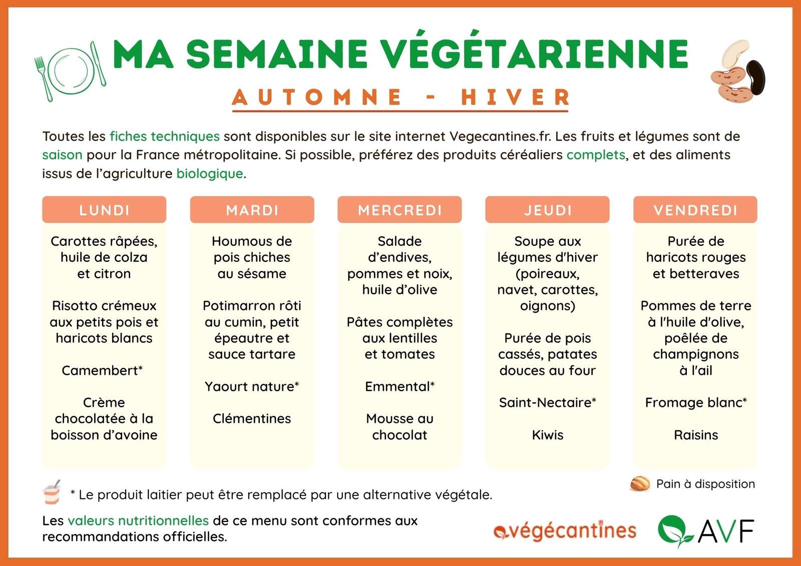 Le Menu Veggie