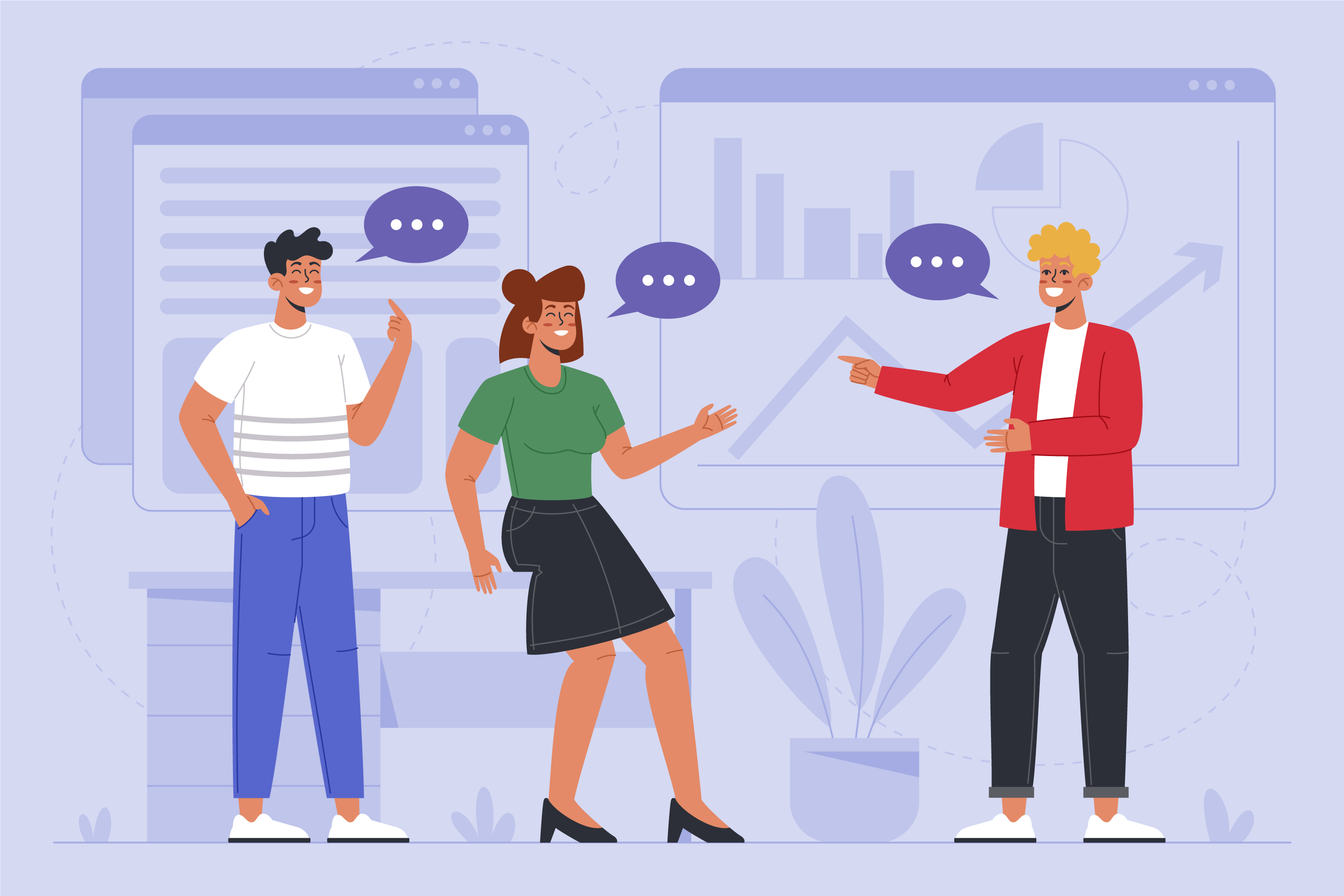 Des gens se posent des questions - dessins